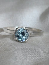 Load image into Gallery viewer, Light Blue Solitaire Ring - Esmeralda Fine jewlery llc
