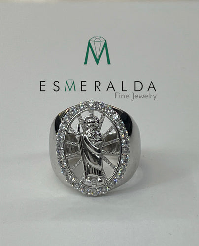 men's ring with image of Saint Jude