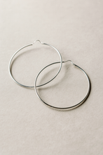 Load image into Gallery viewer, Classic Sterling Silver Hoop Earrings 925