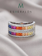 Load image into Gallery viewer, ETERNAL RAINBOW RING - Esmeralda Fine jewlery llc