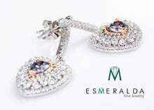 Load image into Gallery viewer, Studded Heart Earrings - Esmeralda Fine Jewlery