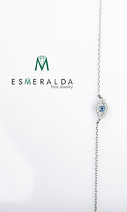 Egyptian Blue Eye Necklace - Esmeralda Fine Jewlery