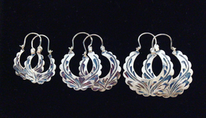 Esmeralda's Maria Design Silver Earrings - Esmeralda Fine Jewlery