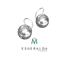 Load image into Gallery viewer, Dangle Ball Silver Earrings - Esmeralda Fine Jewlery