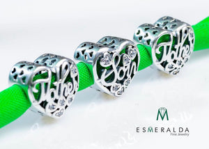 Personalized Bracelet Heart-Charm - Esmeralda Fine Jewlery