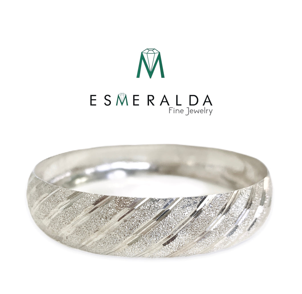 Esmeralda's Textured Line Design Bracelet - Esmeralda Fine Jewlery
