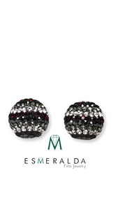 Black & White Swarovski Earrings - Esmeralda Fine Jewlery