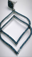 Load image into Gallery viewer, Turquoise Stone Pointed Teardrop Earrings - Esmeralda Fine Jewlery