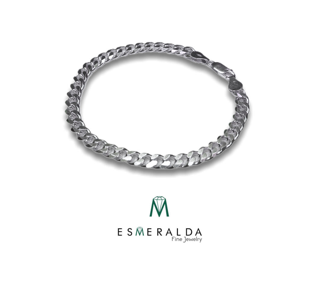 Cuban style men's bracelet - Esmeralda Fine Jewlery