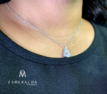 Load image into Gallery viewer, Pear Shaped White Stone Necklace - Esmeralda Fine Jewlery