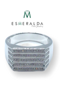 Load image into Gallery viewer, Men&#39;s Fine Silver Ring - Esmeralda Fine Jewlery