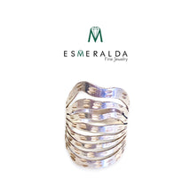 Load image into Gallery viewer, Esmeralda’s Curves Silver Ring - Esmeralda Fine Jewlery