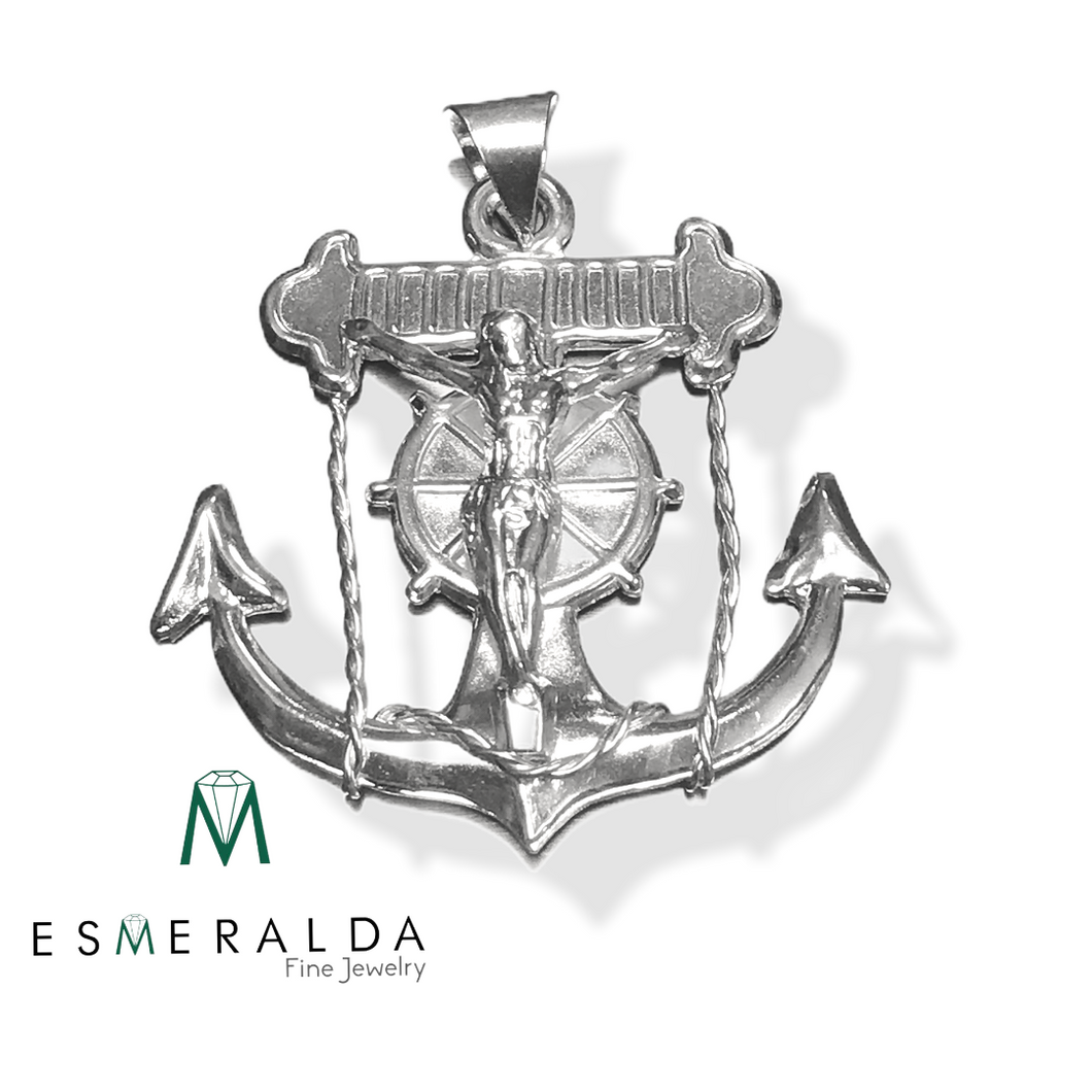 Medium Anchor Cross - Esmeralda Fine Jewlery