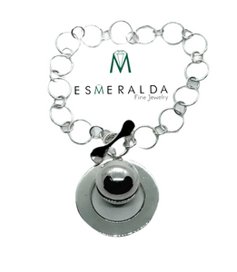 Circle Link Toggle Bracelet - Esmeralda Fine Jewlery