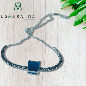 Blue Sapphire Stone Bracelet - Esmeralda Fine Jewlery