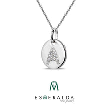 Load image into Gallery viewer, Personalized Letter Pendant with Necklace - Esmeralda Fine Jewlery