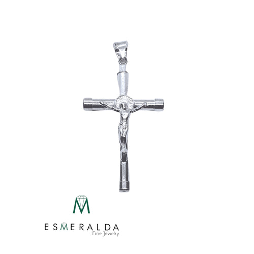 Crucifix Pendant 1.5’ X 1’ - Esmeralda Fine Jewlery