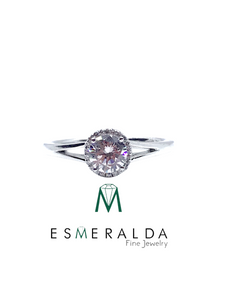 Solitaire Zirconia Ring - Esmeralda Fine Jewlery