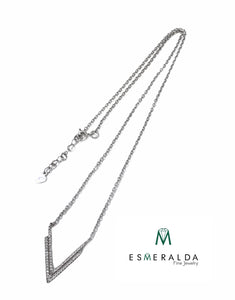 V-Shaped Necklace - Esmeralda Fine Jewlery