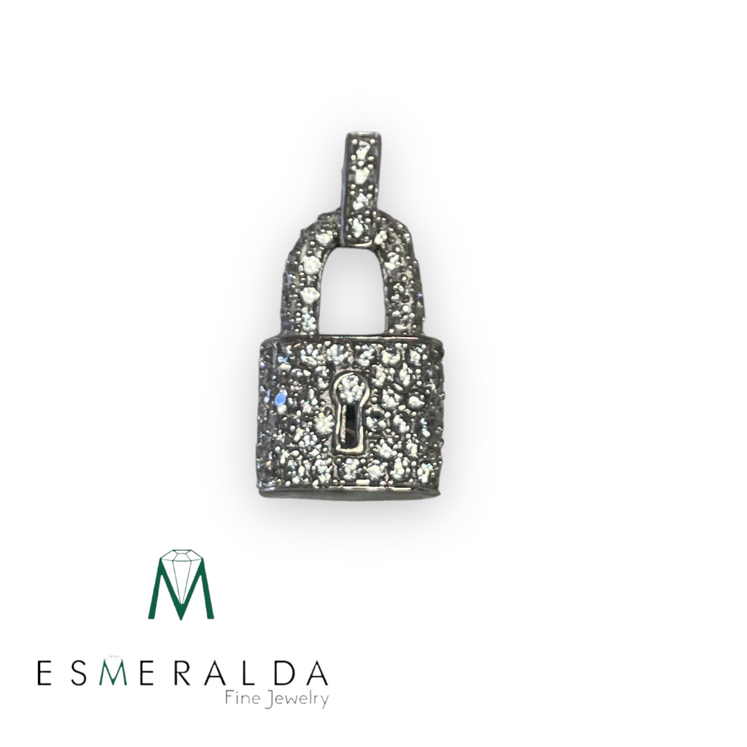 Iced out 2025 lock pendant
