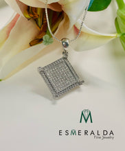 Load image into Gallery viewer, Rhombus Shaped Silver Pendant