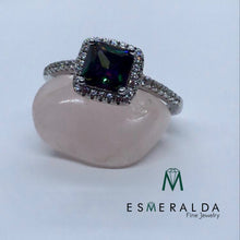 Load image into Gallery viewer, Mystic Topaz Faceted Gemstone Ring - Esmeralda Fine Jewlery