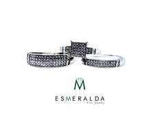 Load image into Gallery viewer, Diamond Cut White Gemstone Bridal Set - Esmeralda Fine Jewlery