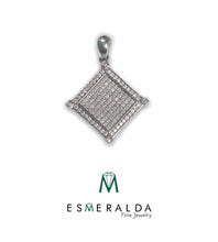 Load image into Gallery viewer, Rhombus Shaped Silver Pendant