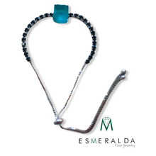 Load image into Gallery viewer, Aqua Gemstone Adjustable Bracelet - Esmeralda Fine Jewlery