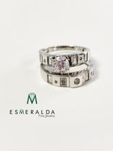 Load image into Gallery viewer, Channel Inset Gemstone Ring - Esmeralda Fine Jewlery