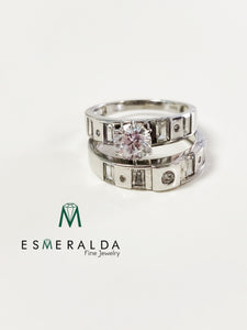 Channel Inset Gemstone Ring - Esmeralda Fine Jewlery