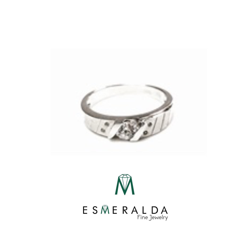 Centered Zirconia Ring - Esmeralda Fine Jewlery