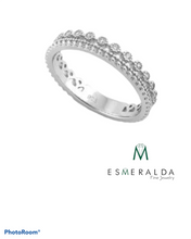 Load image into Gallery viewer, Sterling Silver Thin Elegant CZ Ring
