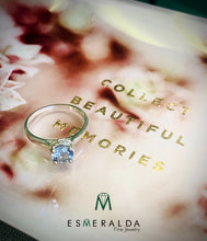 Load image into Gallery viewer, Light Blue Solitaire Ring - Esmeralda Fine Jewlery