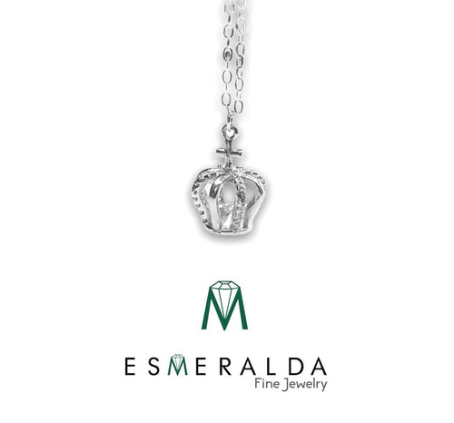 Crown Pendant Necklace - Esmeralda Fine Jewlery