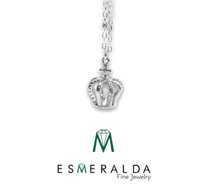 Crown Pendant Necklace - Esmeralda Fine Jewlery