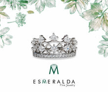 Load image into Gallery viewer, La Reyna Corona Silver Ring