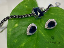 Load image into Gallery viewer, Blue Sapphire Stone Bracelet - Esmeralda Fine Jewlery