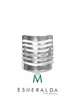 Load image into Gallery viewer, Wide Band Lines Ring - Esmeralda Fine Jewlery