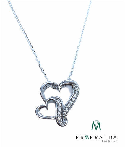 Fancy Hearts Pendant - Esmeralda Fine Jewlery