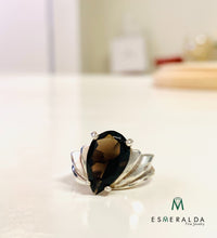 Load image into Gallery viewer, Smoky Quartz Silver Ring