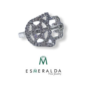 Hand of Fatima Zirconia Ring - Esmeralda Fine Jewlery