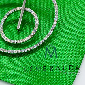 Double Circle Earrings - Esmeralda Fine Jewlery