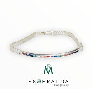 MulticolorSilver Bracelet