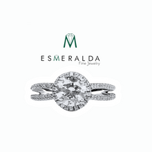 Load image into Gallery viewer, Split Band with Centered Stone Ring - Esmeralda Fine Jewlery