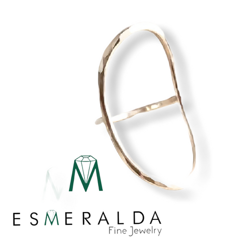 Custom Karma Design Gold Ring - Esmeralda Fine Jewlery