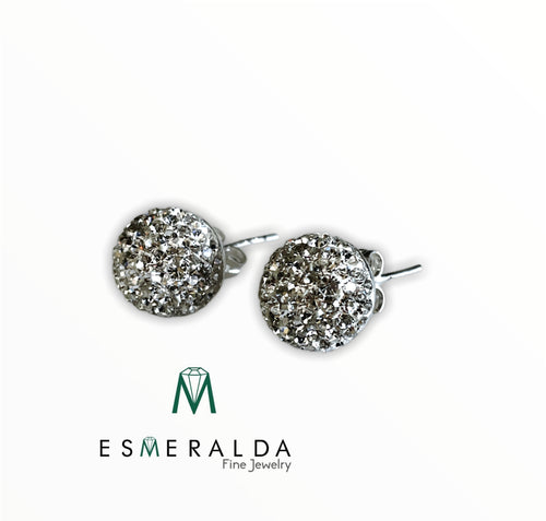 Gemstone Disco Ball Earrings - Esmeralda Fine Jewlery