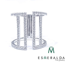 Load image into Gallery viewer, Dual Parallel Bars Ring - Esmeralda Fine Jewlery