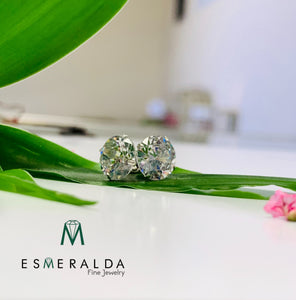 White Gemstone Earrings - Esmeralda Fine Jewlery